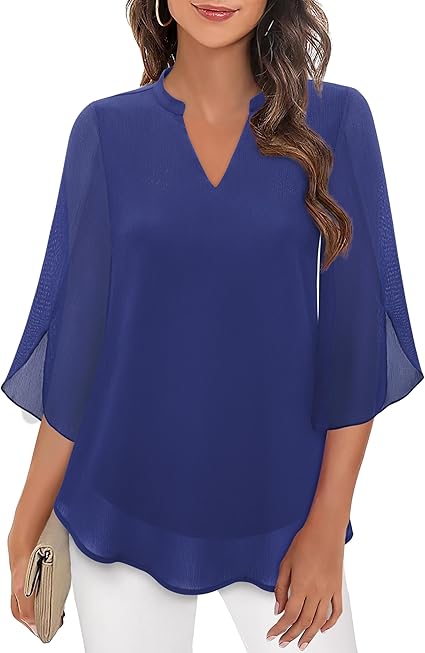 Rachel | Flowy V-Neck Blouse