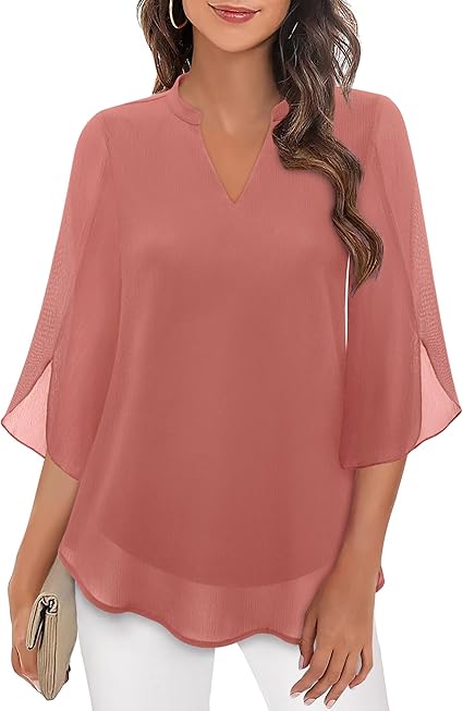 Rachel | Flowy V-Neck Blouse