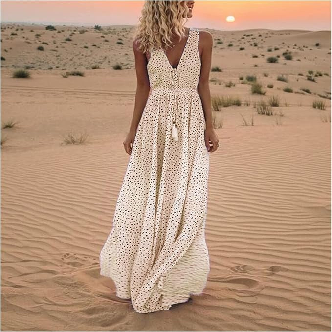 Marlene | Polka Dot Maxi Dress