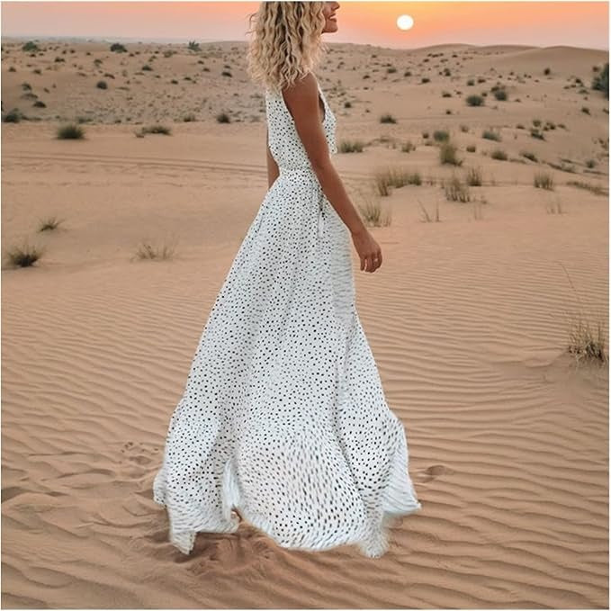 Marlene | Polka Dot Maxi Dress