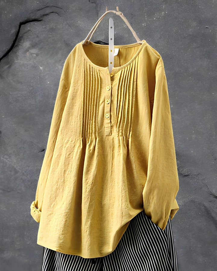 Vania | Boho Pleated Blouse