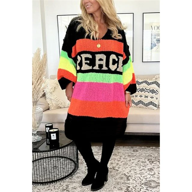 Roxy | Oversized Knit Sweater Dress