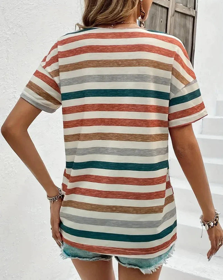 Lennon | Retro Striped Tee