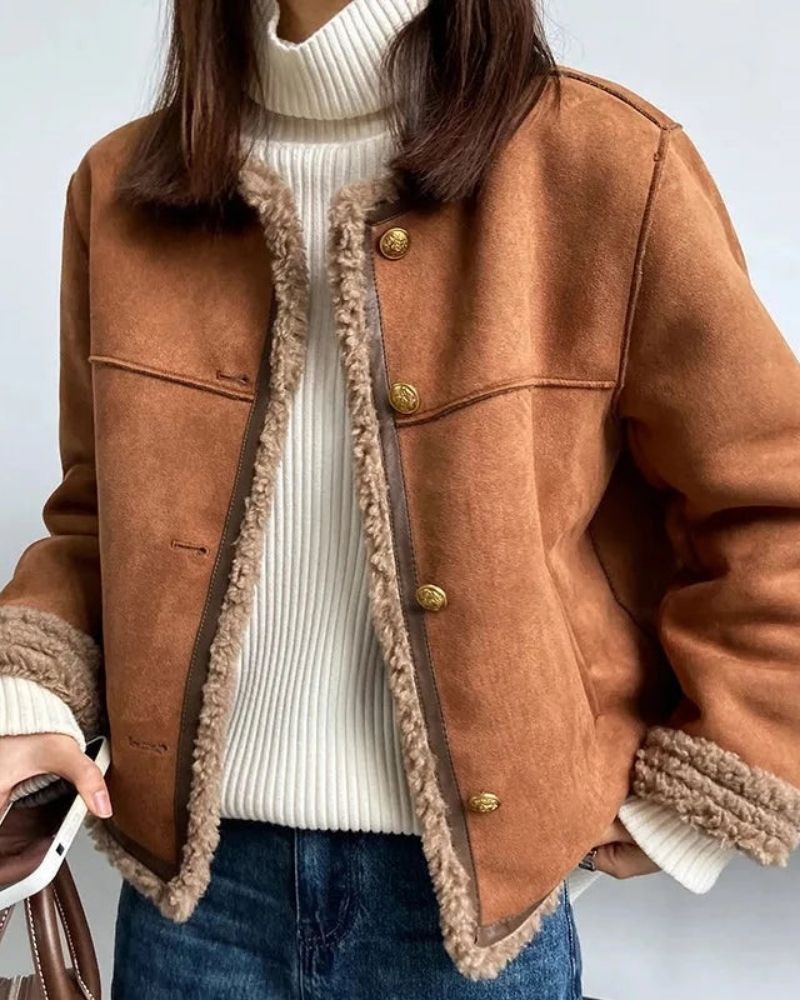 Isolde | Shearling Trim Jacket