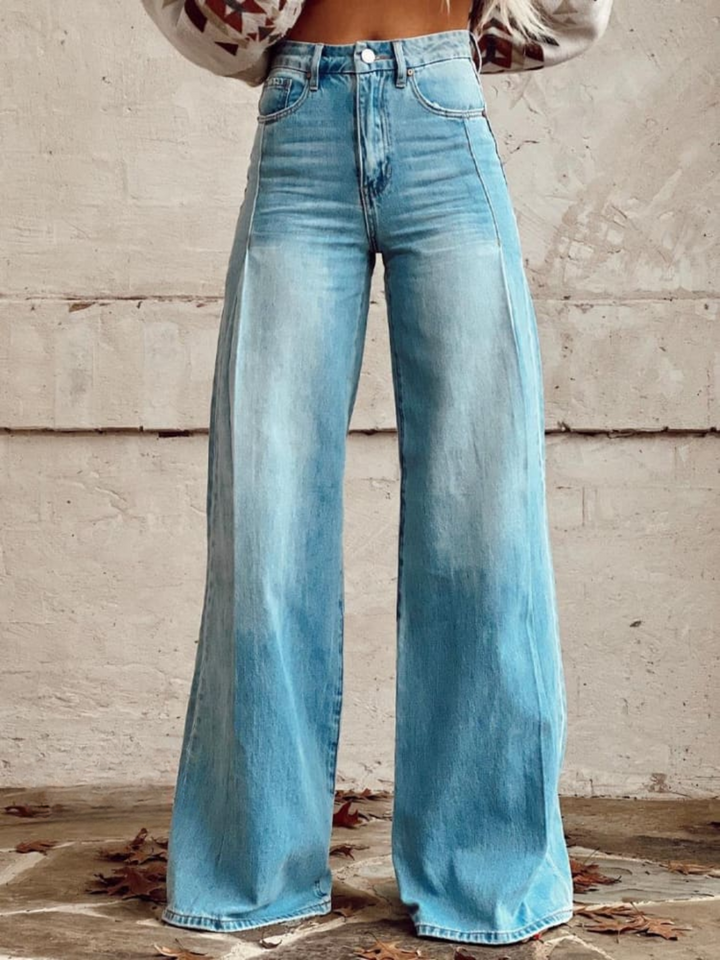 Vesper | Vintage Washed Wide-Leg Jeans