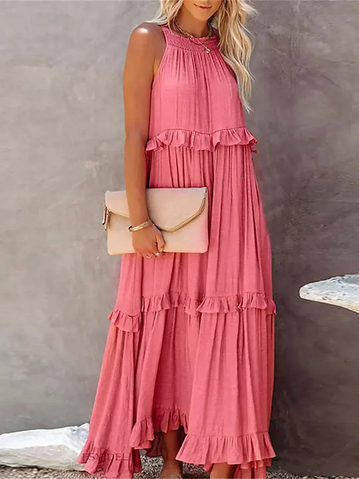 Blanka | Boho Ruffle Maxi Dress