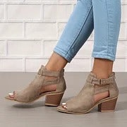 Maya | Peep-Toe Booties