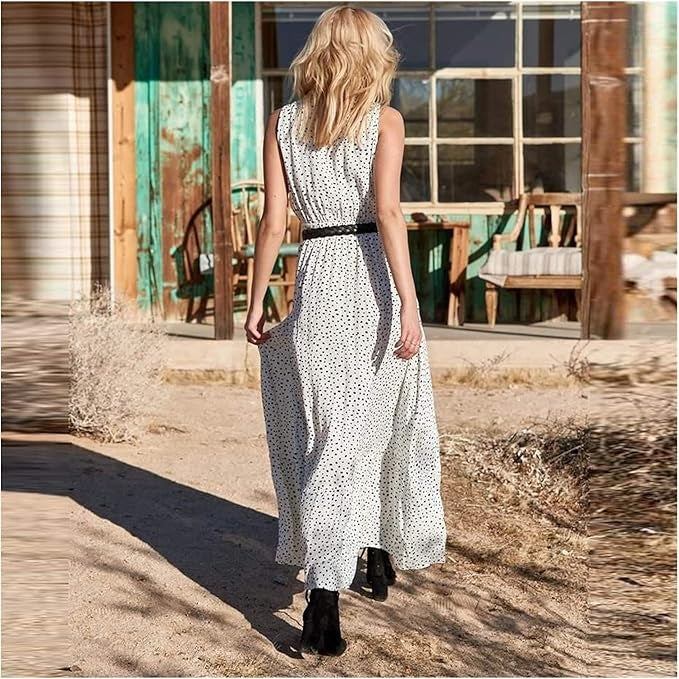 Marlene | Polka Dot Maxi Dress