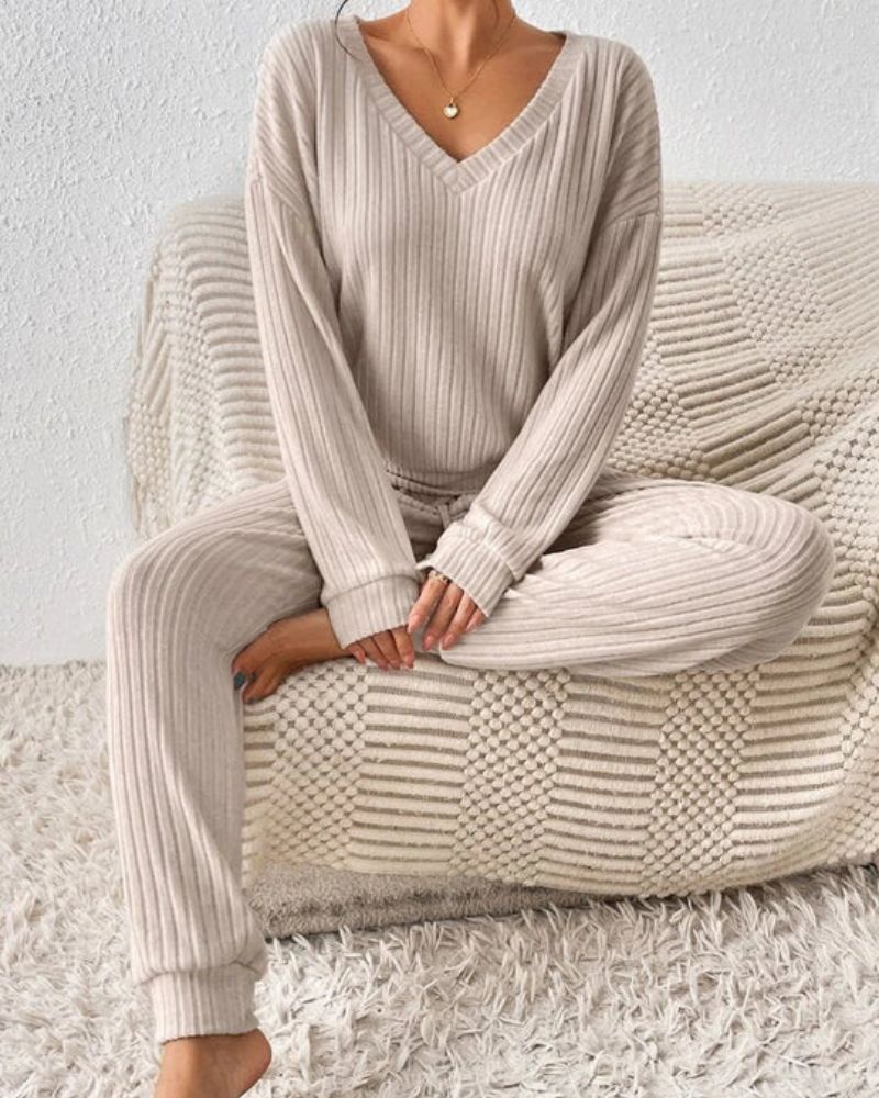 Ria | Ribbed Knit Set