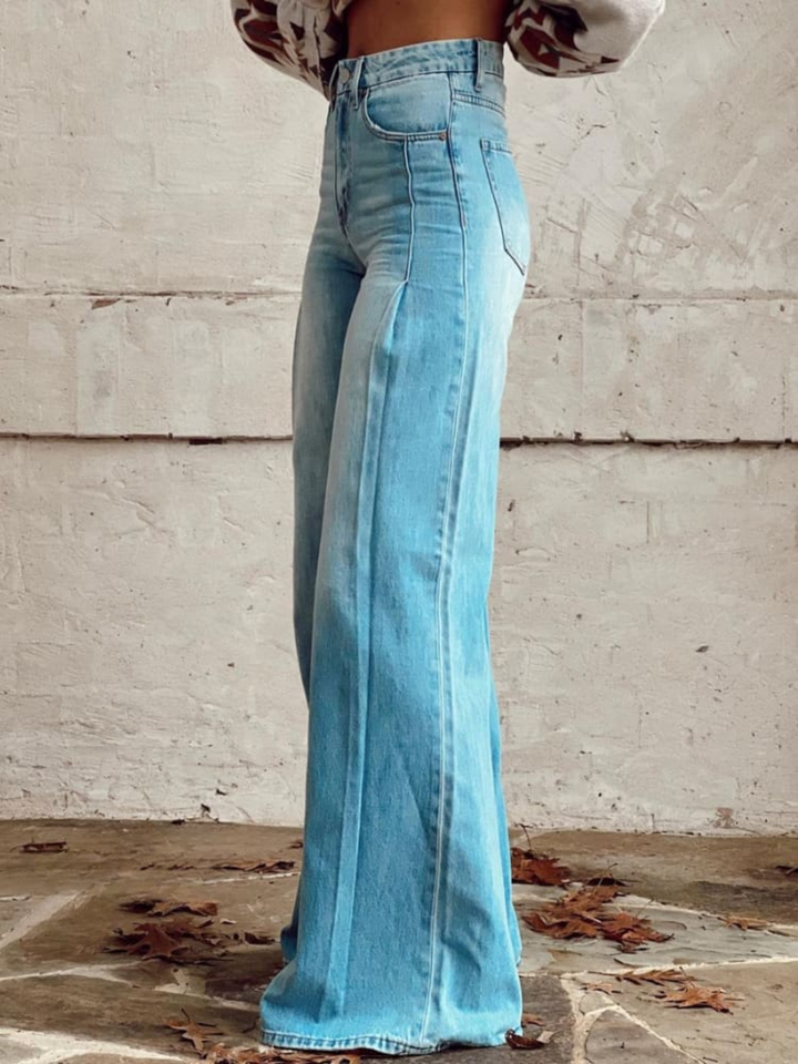 Vesper | Vintage Washed Wide-Leg Jeans