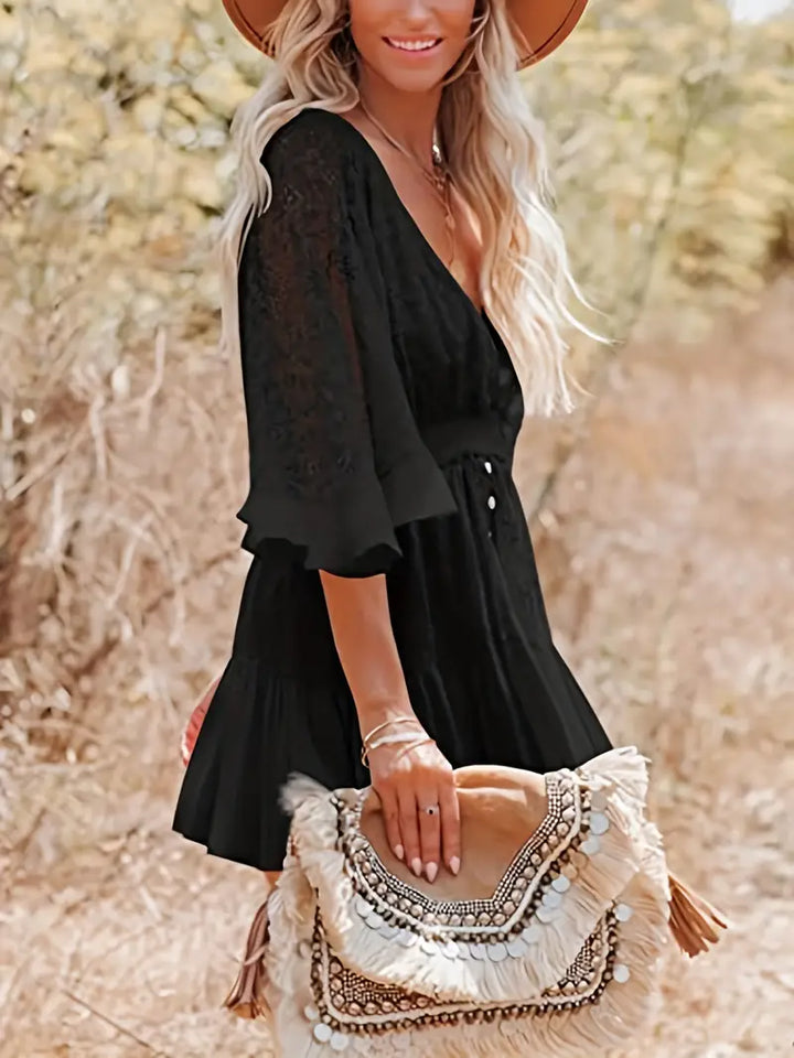 Evadne | Boho Lace Romper