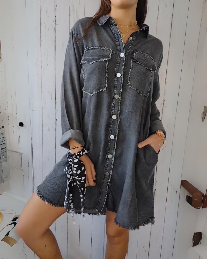 Romy | Denim Shirt Dress