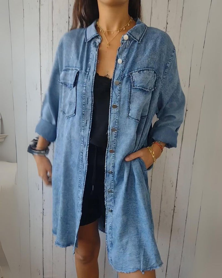 Romy | Denim Shirt Dress