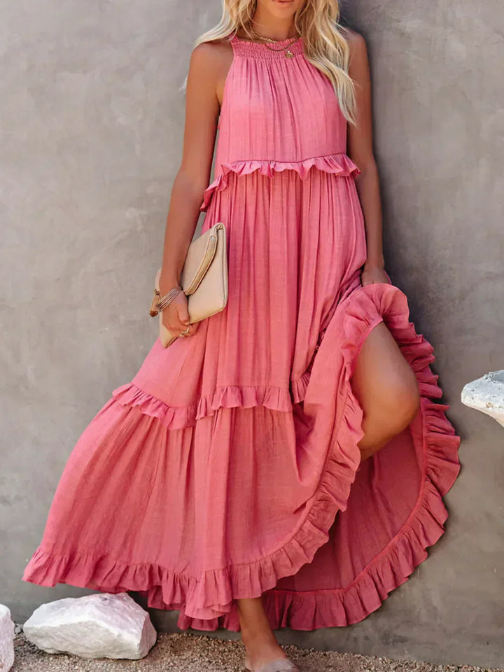 Blanka | Boho Ruffle Maxi Dress