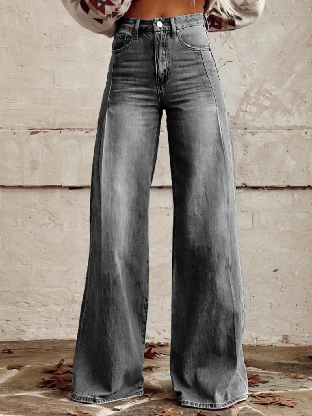 Vesper | Vintage Washed Wide-Leg Jeans