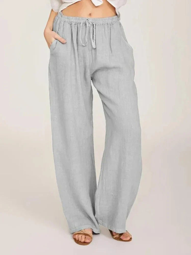 Azaria | Linen Wide-Leg Pants