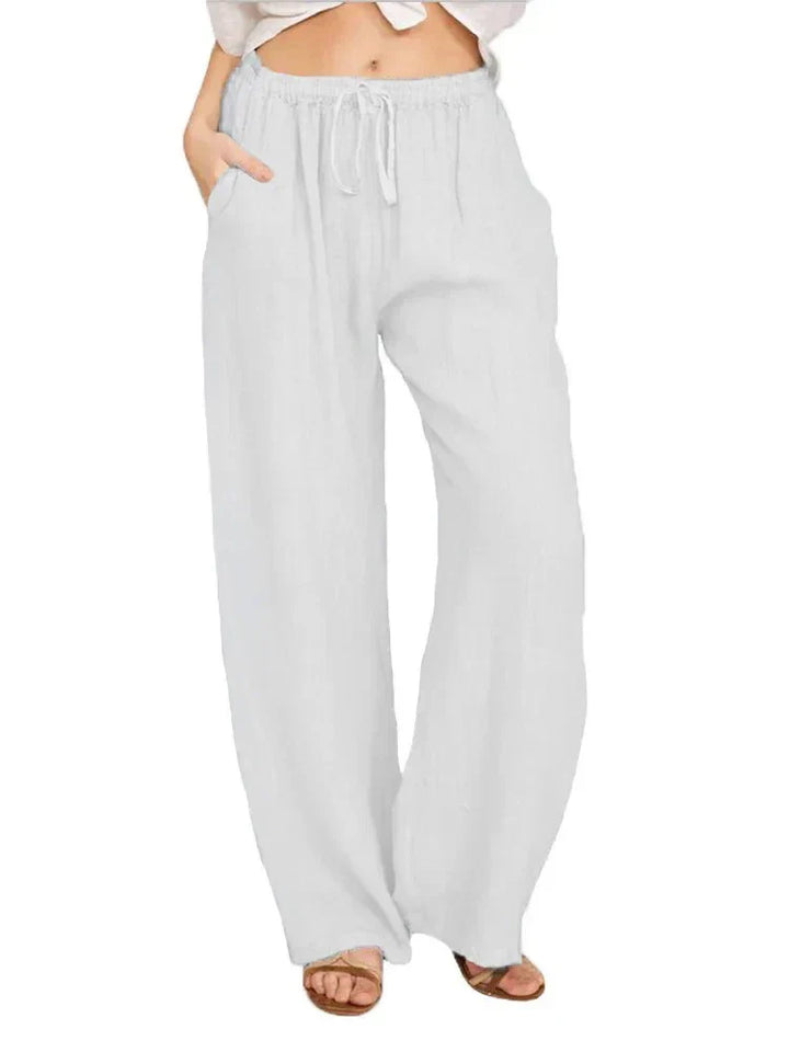 Azaria | Linen Wide-Leg Pants