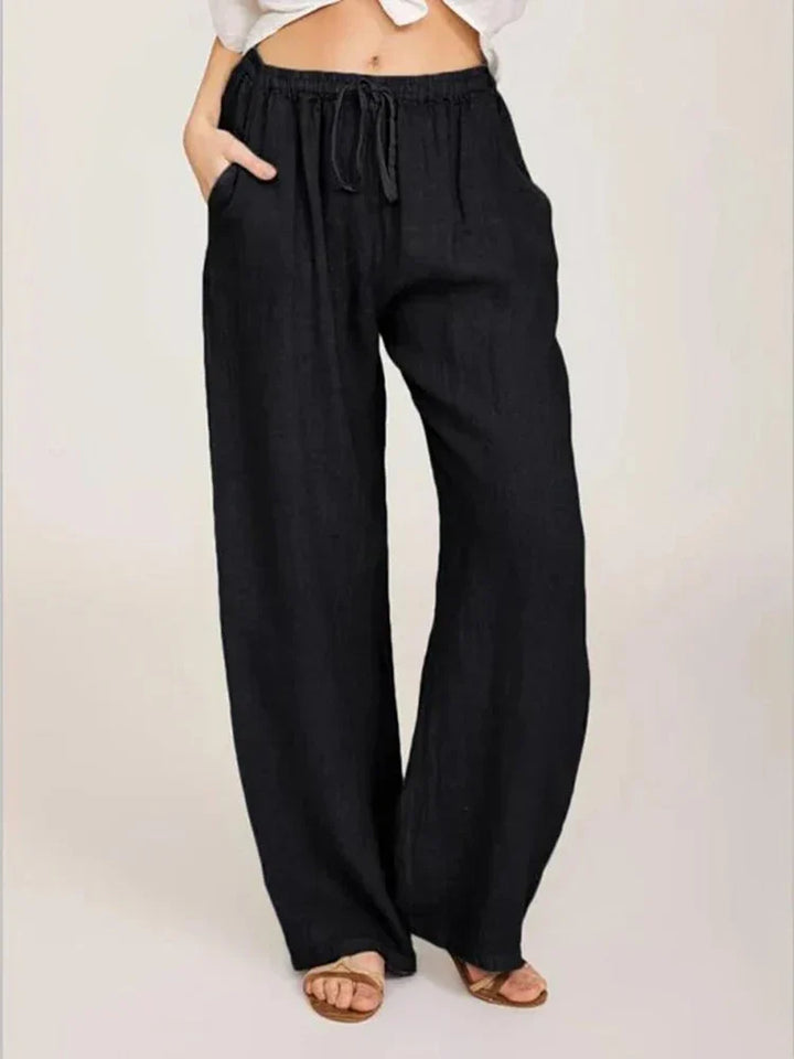 Azaria | Linen Wide-Leg Pants