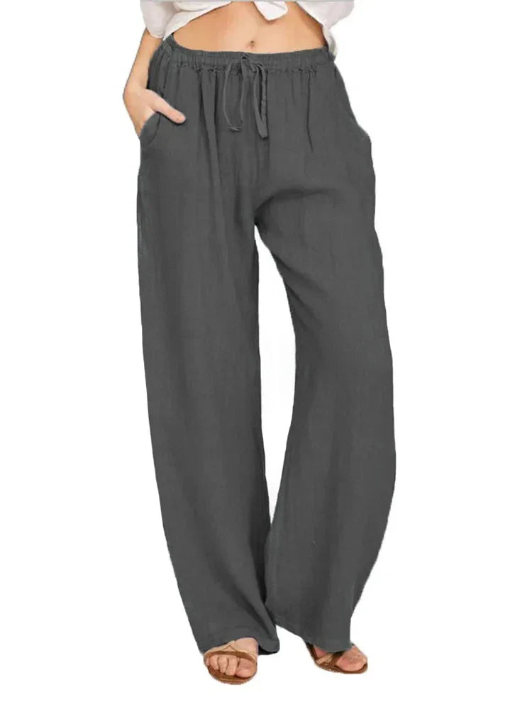 Azaria | Linen Wide-Leg Pants