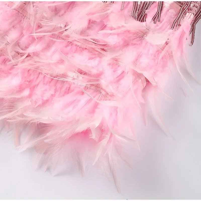 Brielle™ | Feather Mini Dress