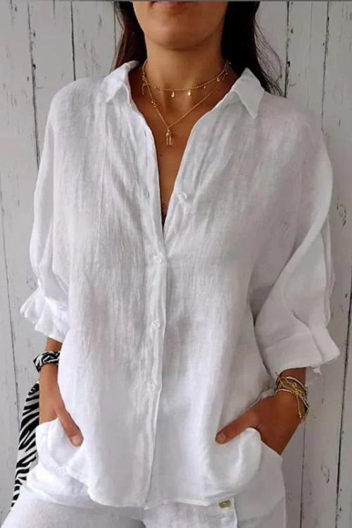 Lilah | Relaxed Linen Button-Up