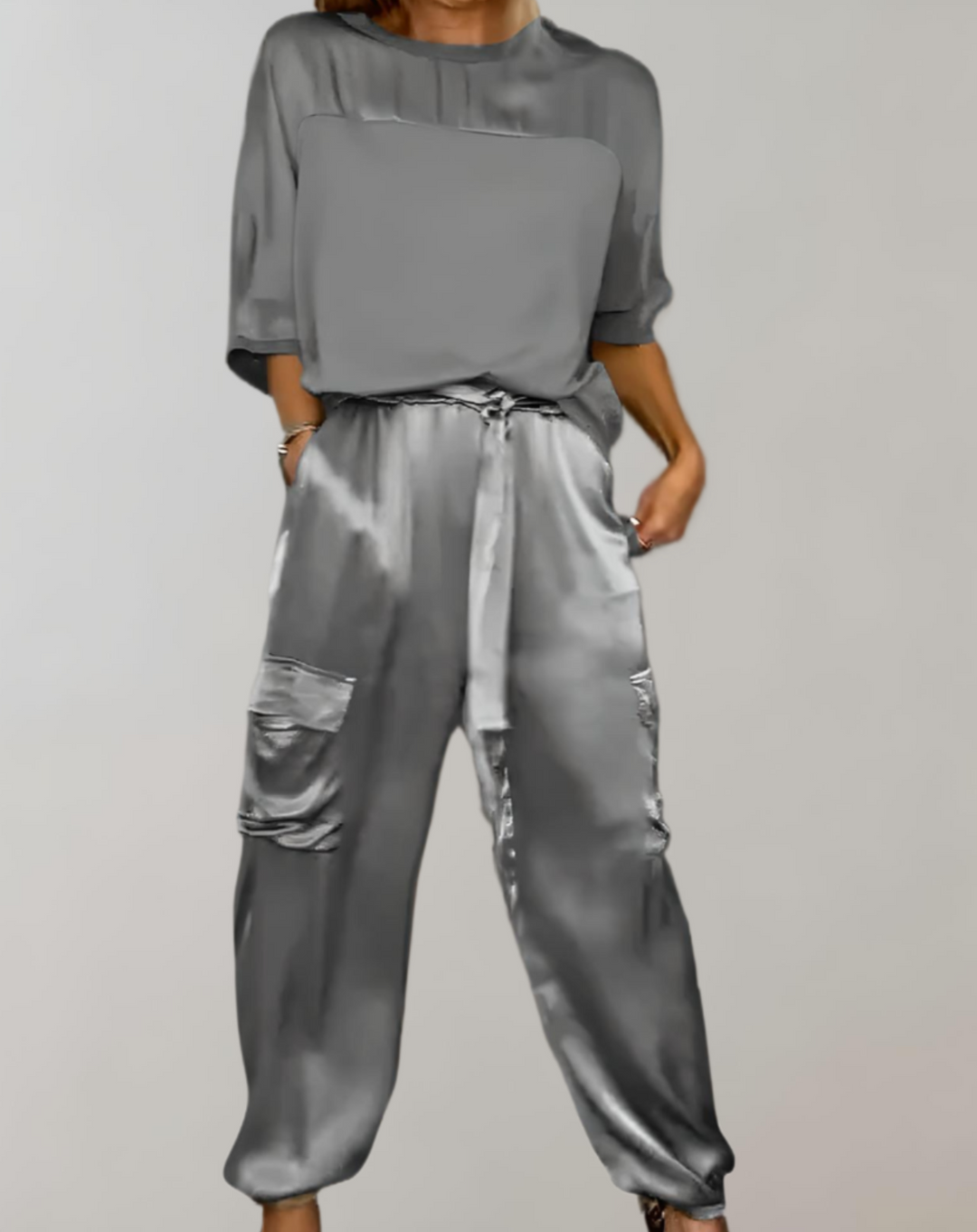 Azura | Satin Cargo Set