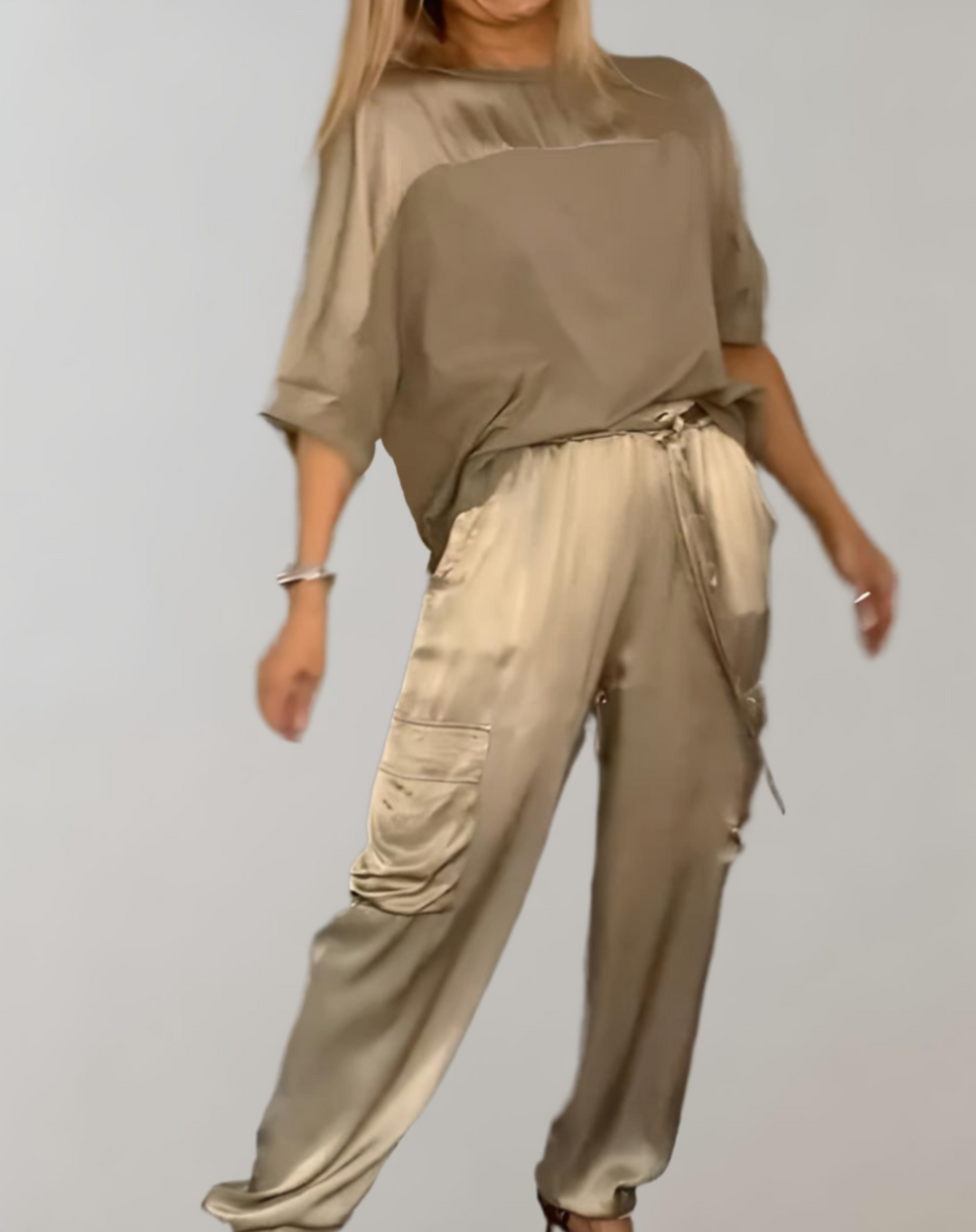 Azura | Satin Cargo Set