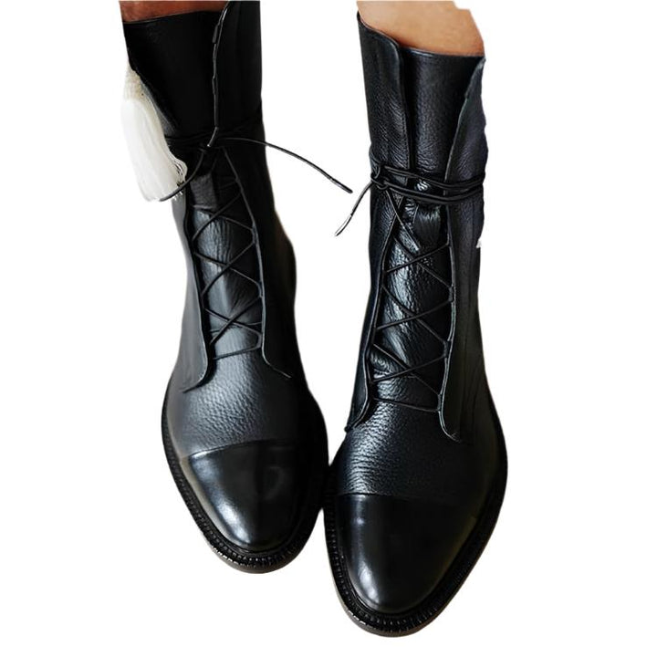 Celeste | Lace-Up Leather Boots