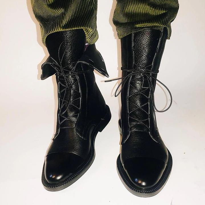 Celeste | Lace-Up Leather Boots