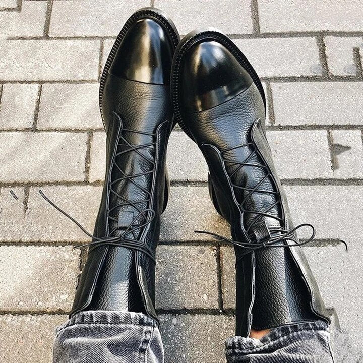 Celeste | Lace-Up Leather Boots