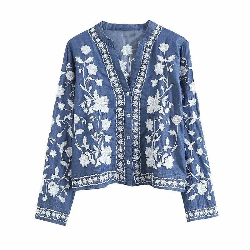 Jade | Embroidered Boho Jacket