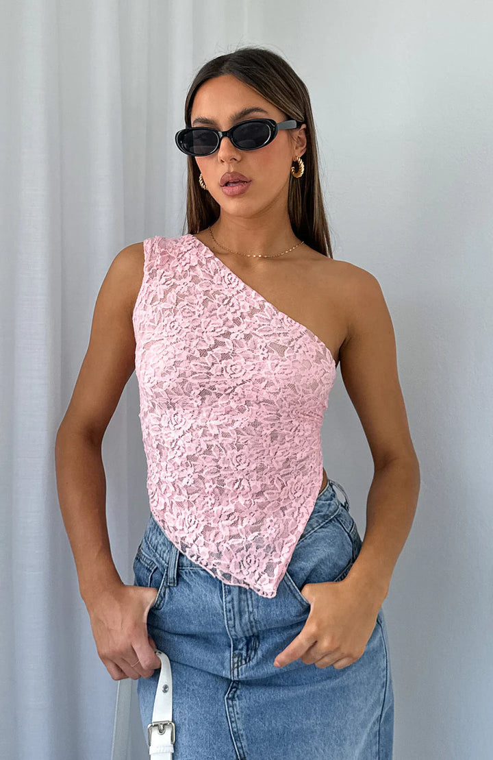 Liana | Lace Asymmetrical Top