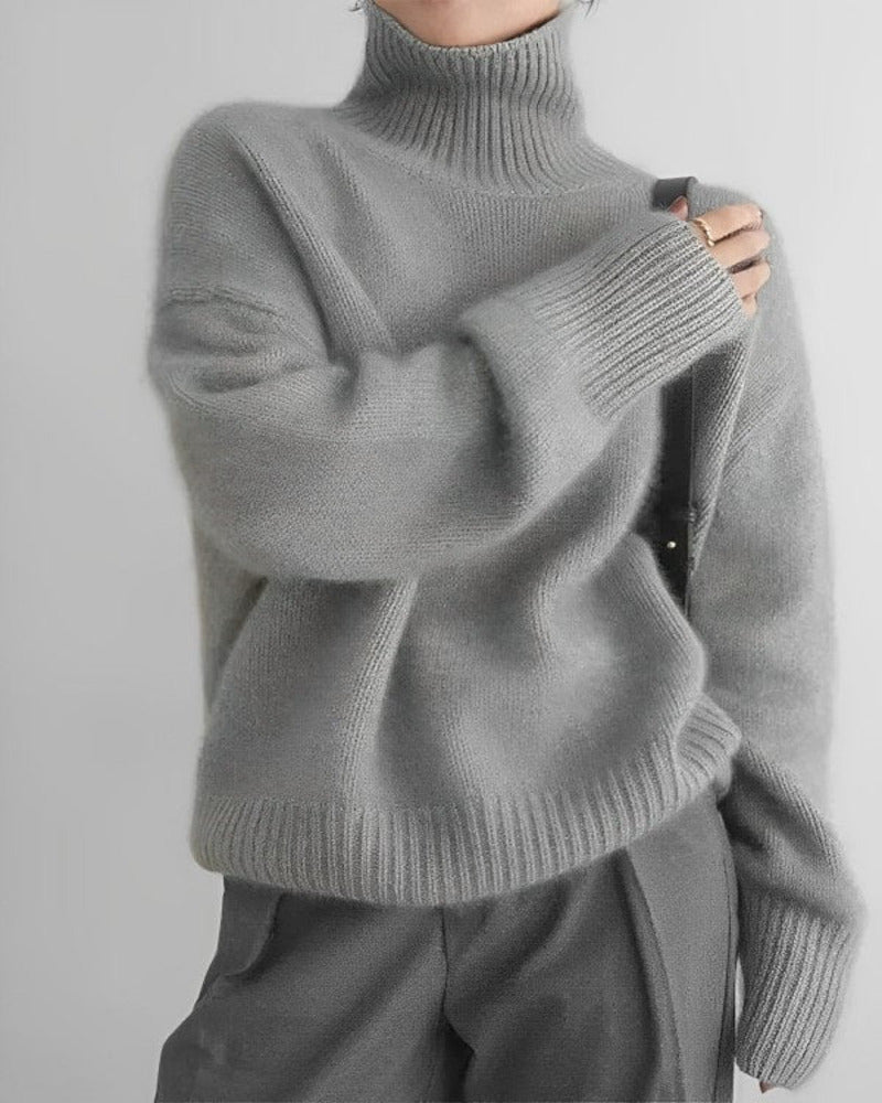 Anseline | Soft Knit Turtleneck Sweater