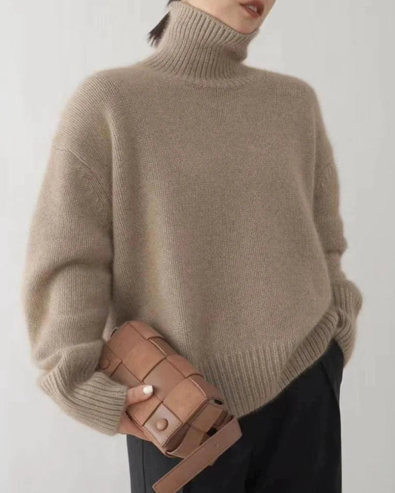 Anseline | Soft Knit Turtleneck Sweater