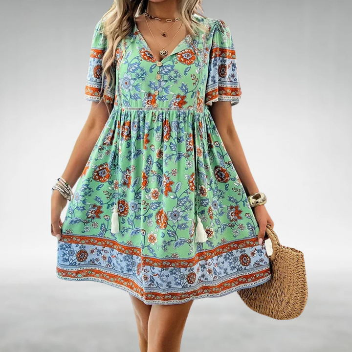 Maruska | Boho Floral Dress