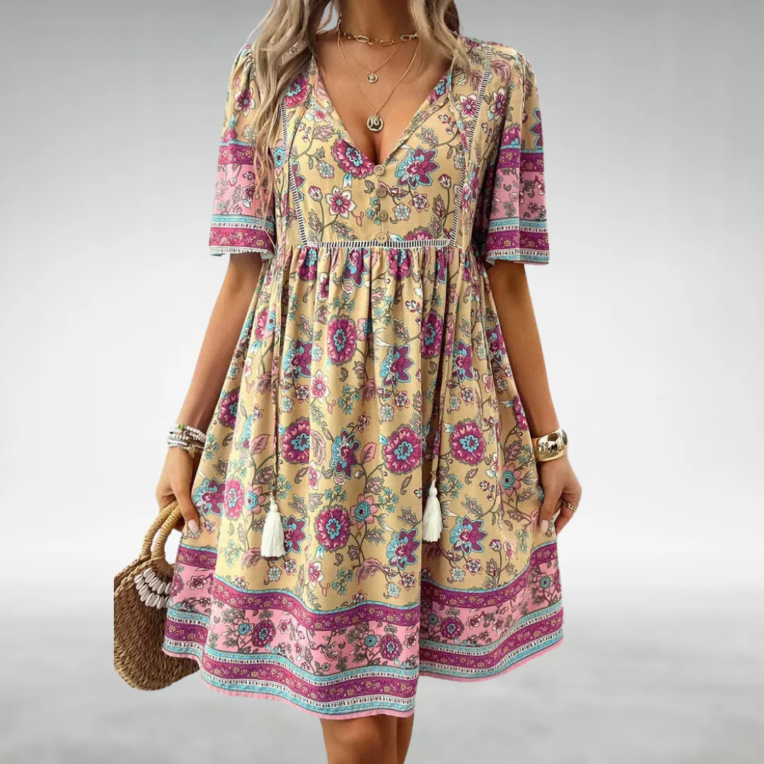 Maruska | Boho Floral Dress