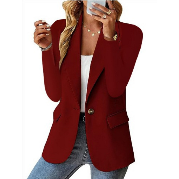 Aubrielle | Classic Single-Button Blazer