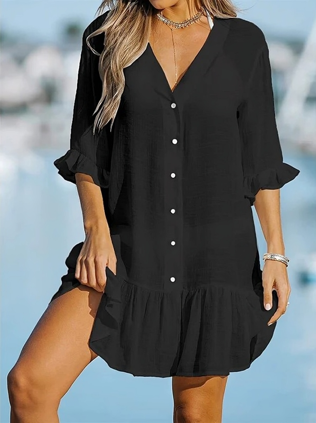 Lyra | Beach Shirt Dress