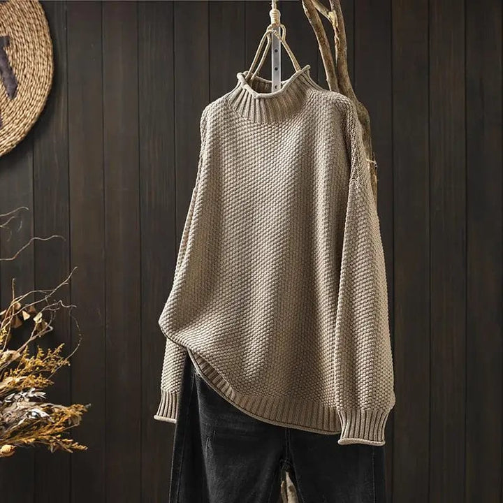 Greer | Textured Knit Turtleneck