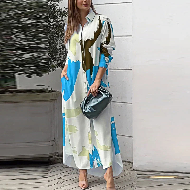 Liselotte | Abstract Shirt Dress