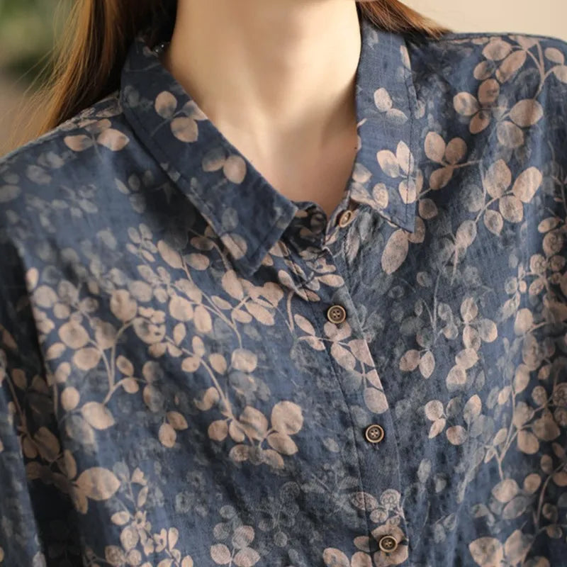 Lydia | Vintage Floral Button-Up