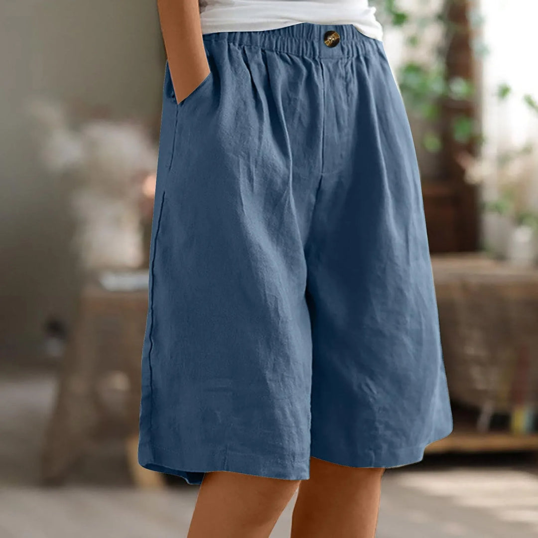 Melina | Linen Bermuda Shorts