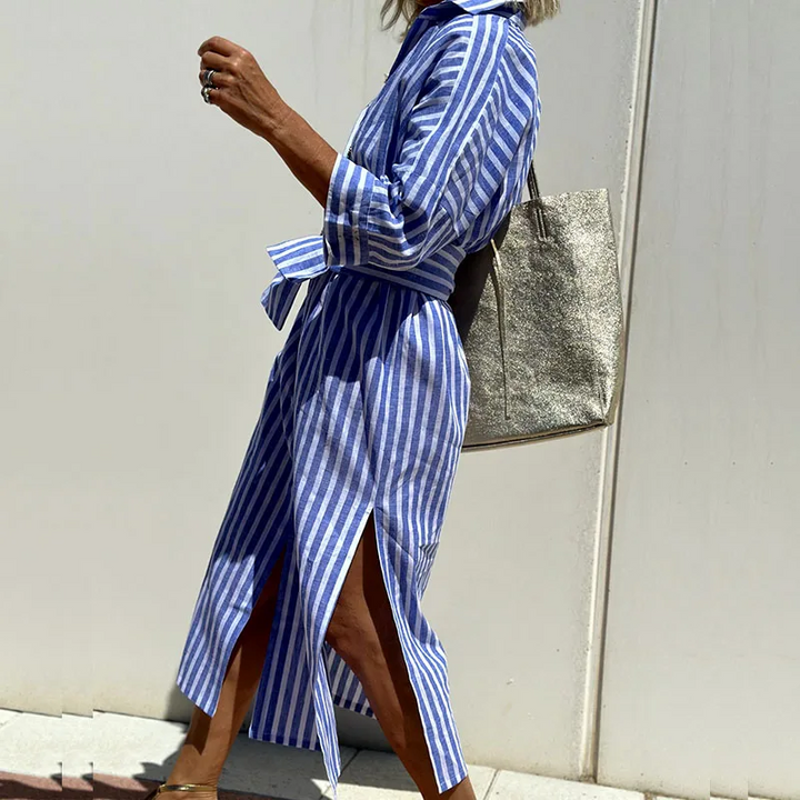 Vlastislava | Striped Shirt Dress