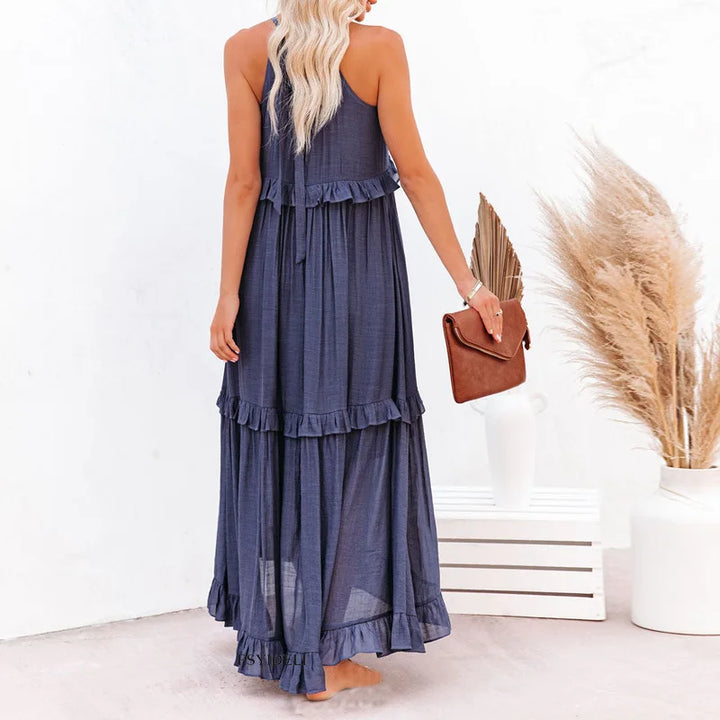 Blanka | Boho Ruffle Maxi Dress