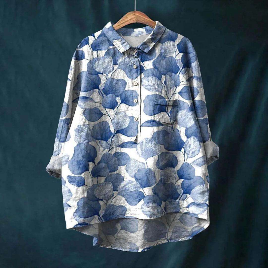 Dazzy | Floral Linen Button-Up