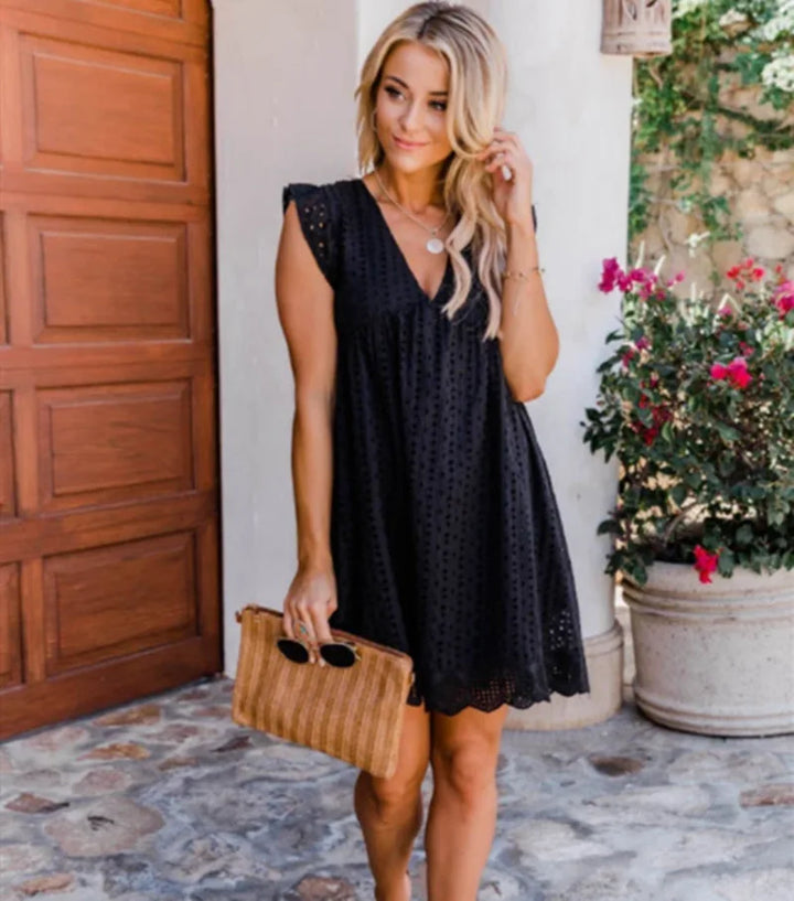 Anika | Eyelet Lace Mini Dress