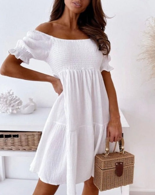 Fiorenza | Off-Shoulder Tiered Dress