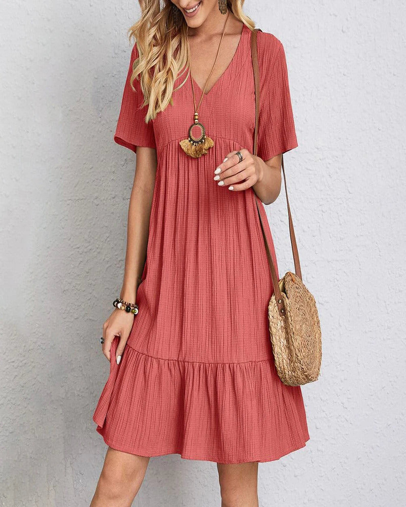 Freya | Tiered Boho Mini Dress