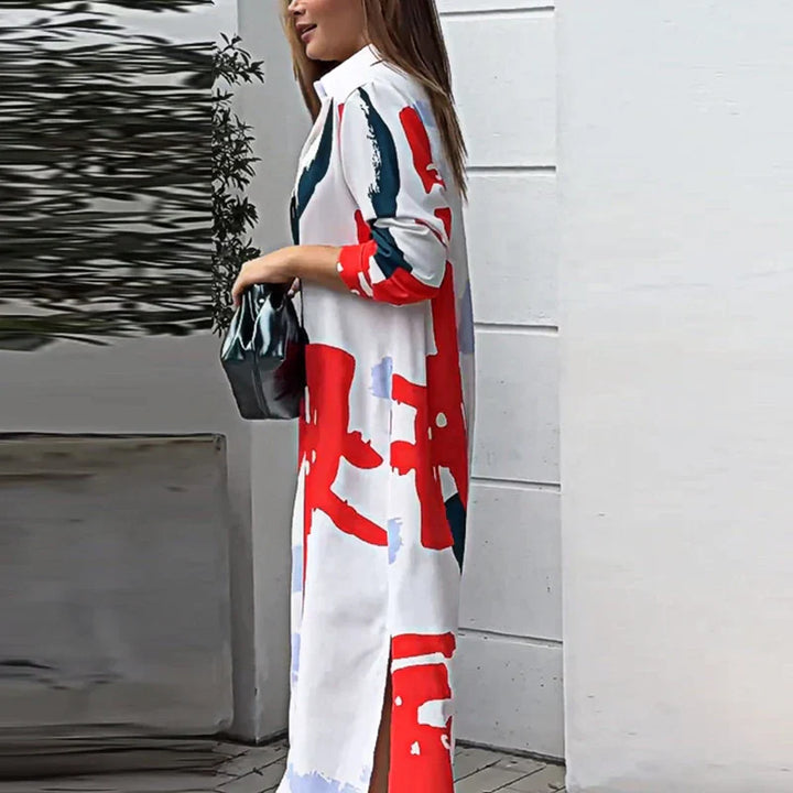 Liselotte | Abstract Shirt Dress