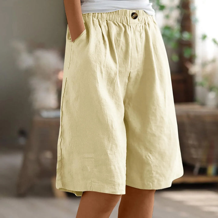 Melina | Linen Bermuda Shorts